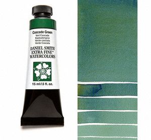 Farba akwarelowa Daniel Smith 142 CASCADE GREEN extra fine watercolor  seria 1 15 ml